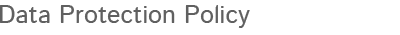 Data Protection Policy